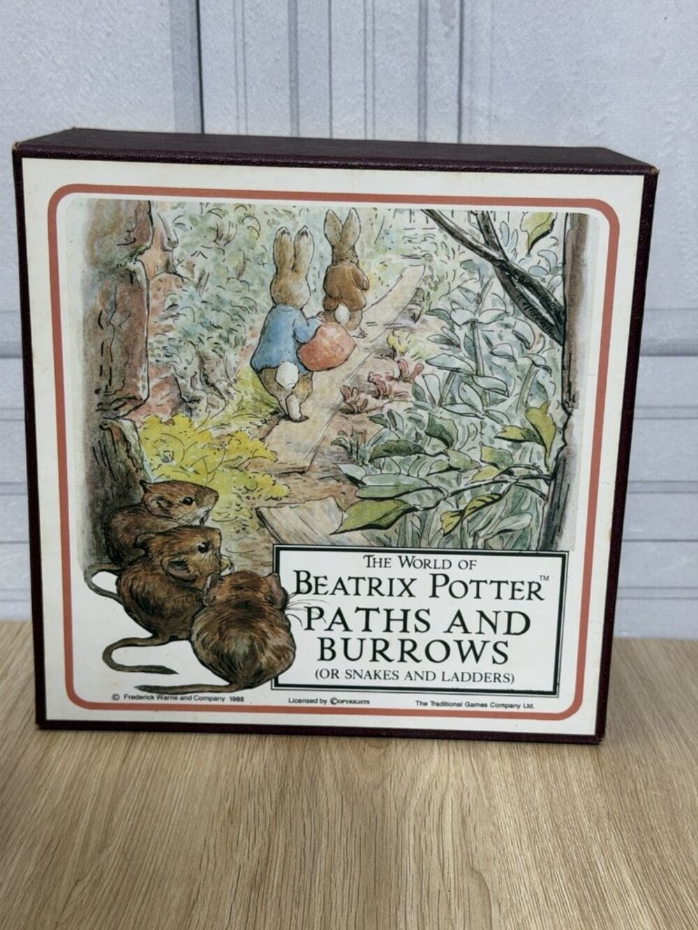 Beatrix Potter Paths and Burrows Board Game Vintage 1988 The World Of Beatrix